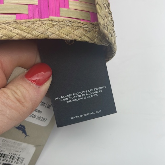 Tommy Bahama Pink and Cream Woven Clutch - Picture 9 of 9